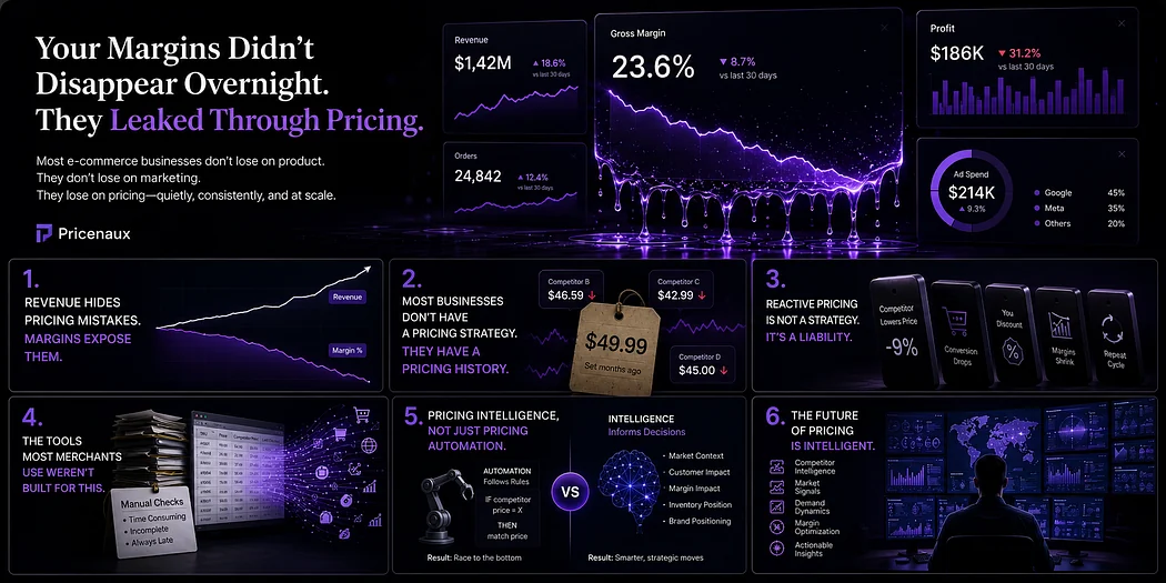 Pricing intelligence helps merchants identify margin leakage hidden beneath healthy revenue growth.