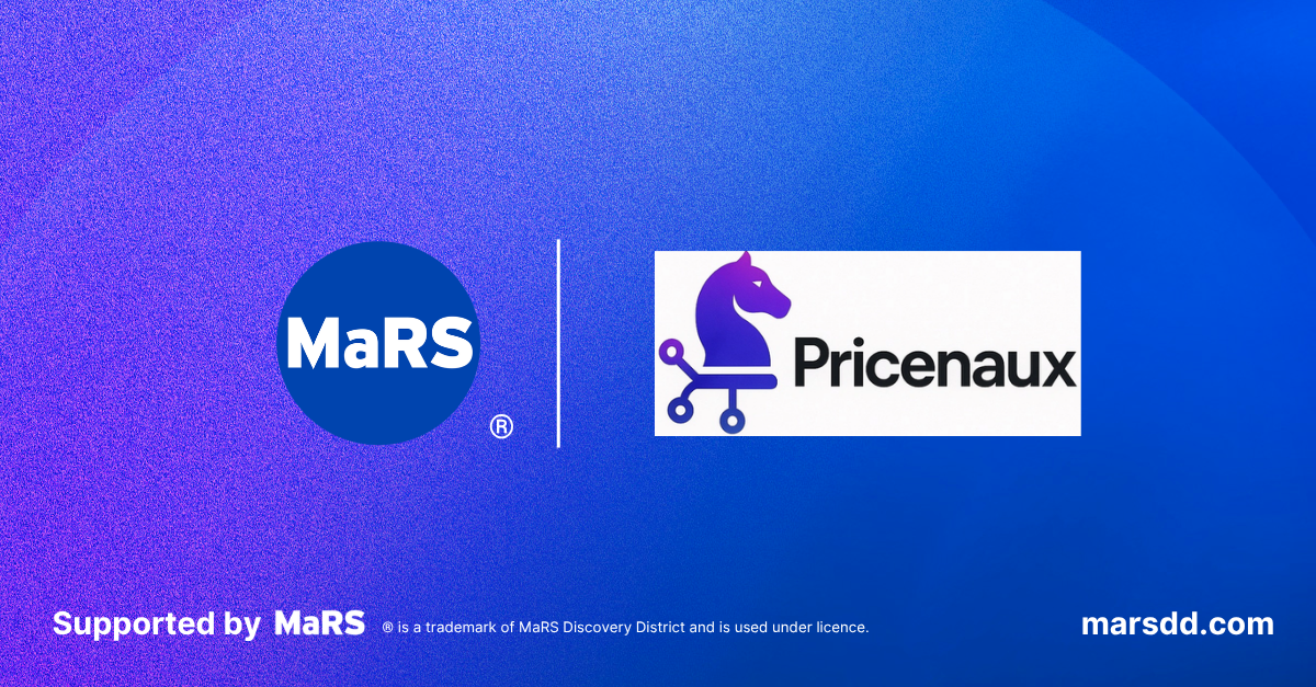 Pricenaux supported by MaRS Discovery District